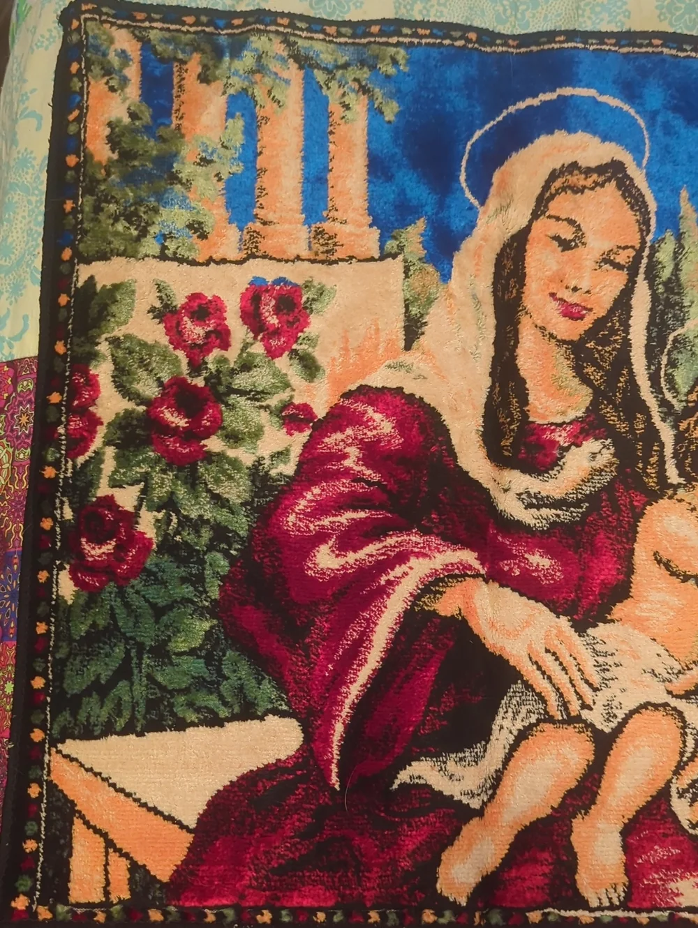 Vintage Holy Family TAPESTRY 39